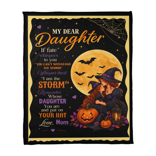 You Are The Storm Coral Fleece Blanket