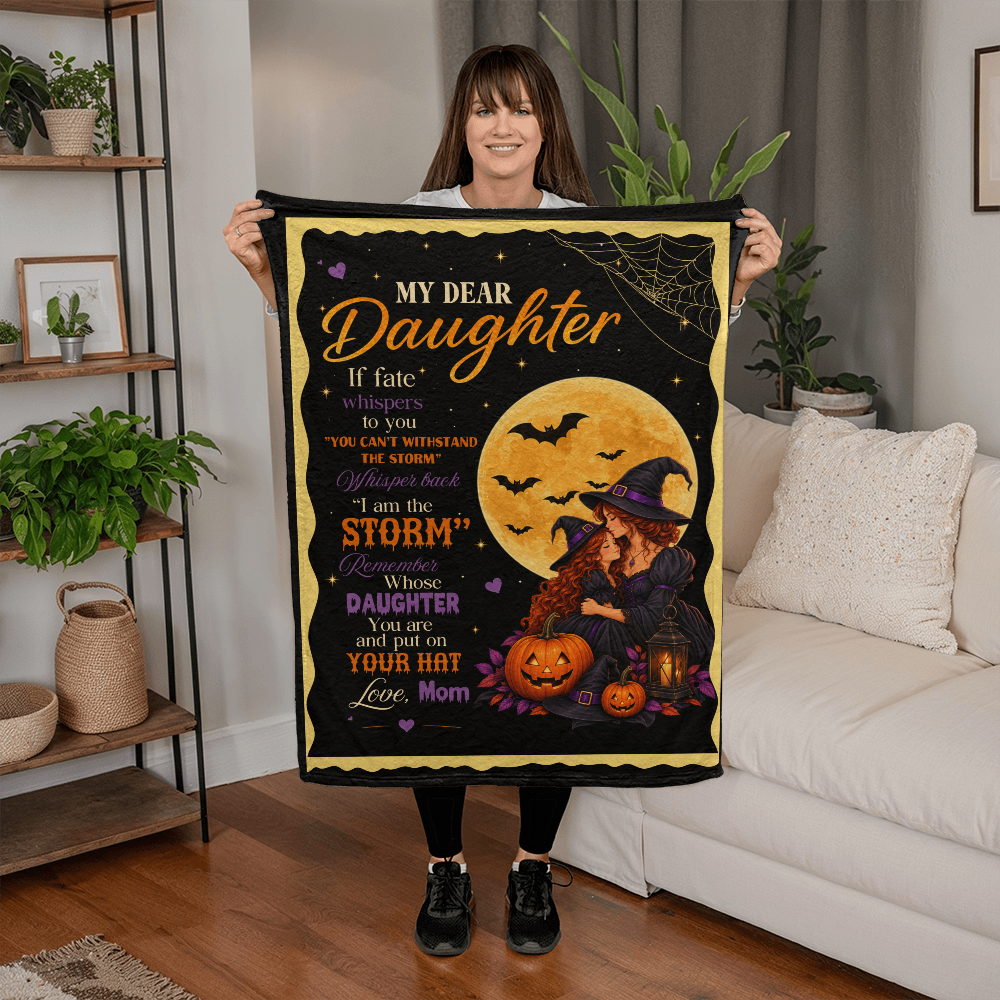 You Are The Storm Coral Fleece Blanket