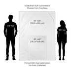 You Are The Storm Coral Fleece Blanket
