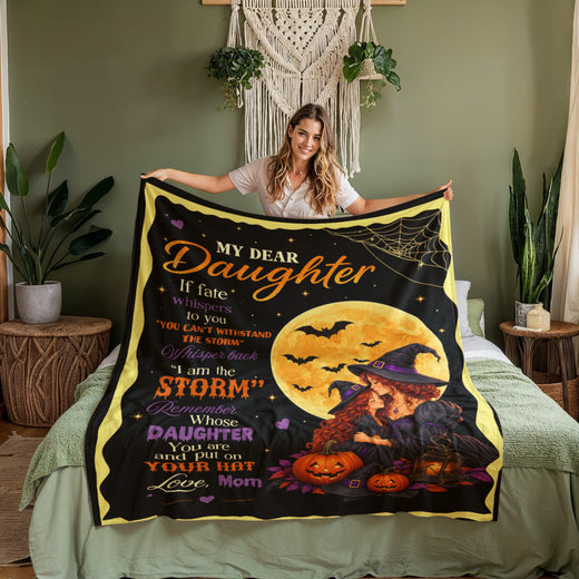 You Are The Storm Coral Fleece Blanket