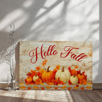 Hello Fall Wrapped Canvas
